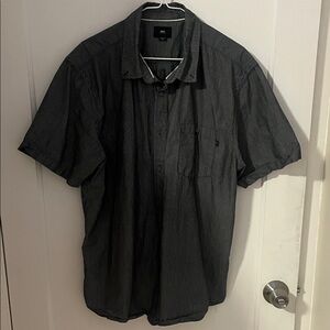 Obey Black Striped Shirt Size XL